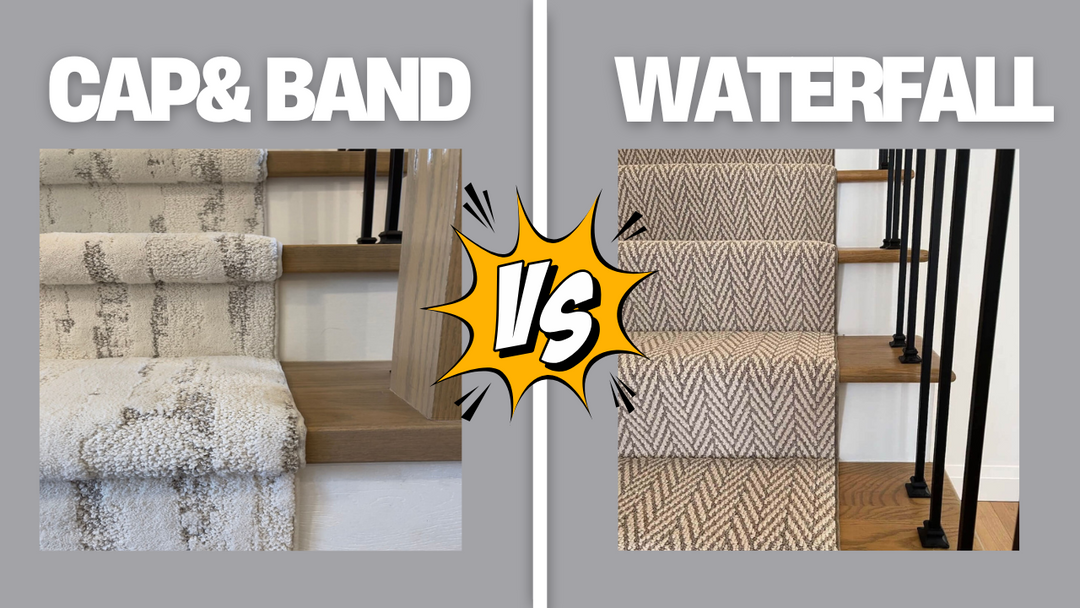 Best Way to Install a Stair Runner Cap & Band or Waterfall?