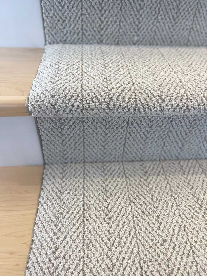Amalfi Paradise Herringbone Stair Runner - Direct Carpet