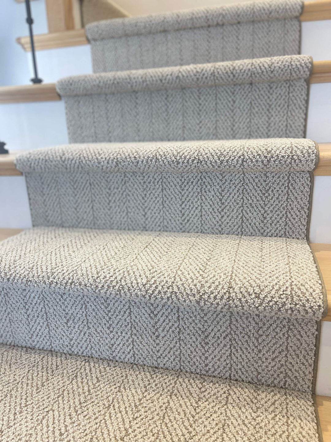 Amalfi Paradise Herringbone Stair Runner - Direct Carpet