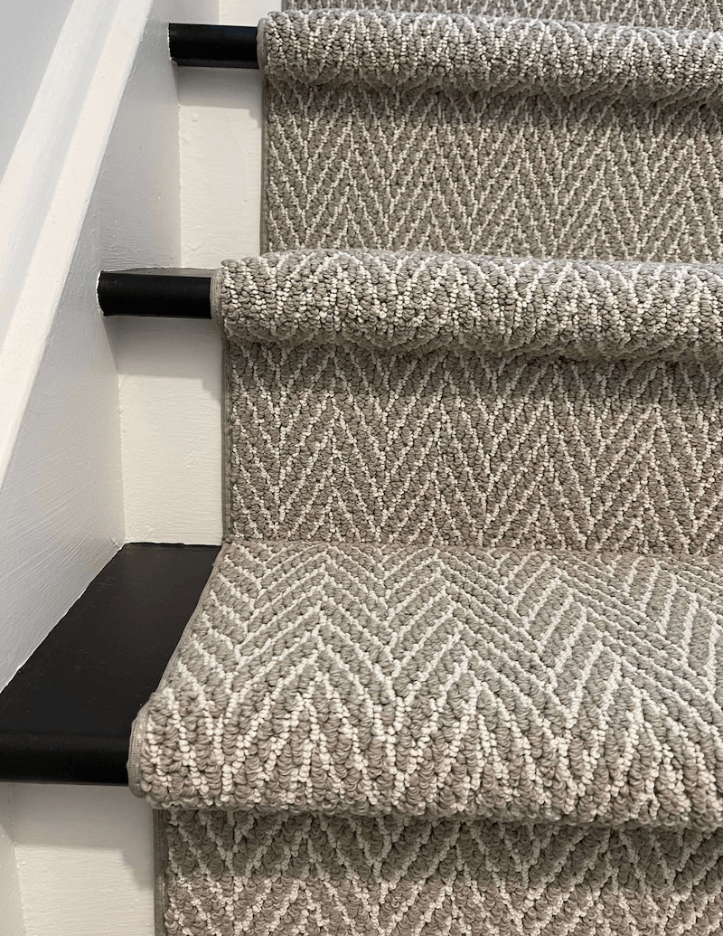 Anderson Tuftex Luminary Modern Gray Herringbone Carpet Runner - Direct Carpet