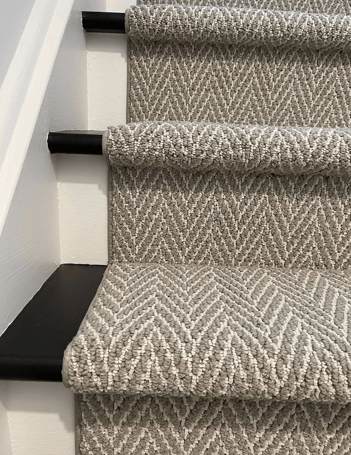 Anderson Tuftex Luminary Modern Gray Herringbone Carpet Runner - Direct Carpet