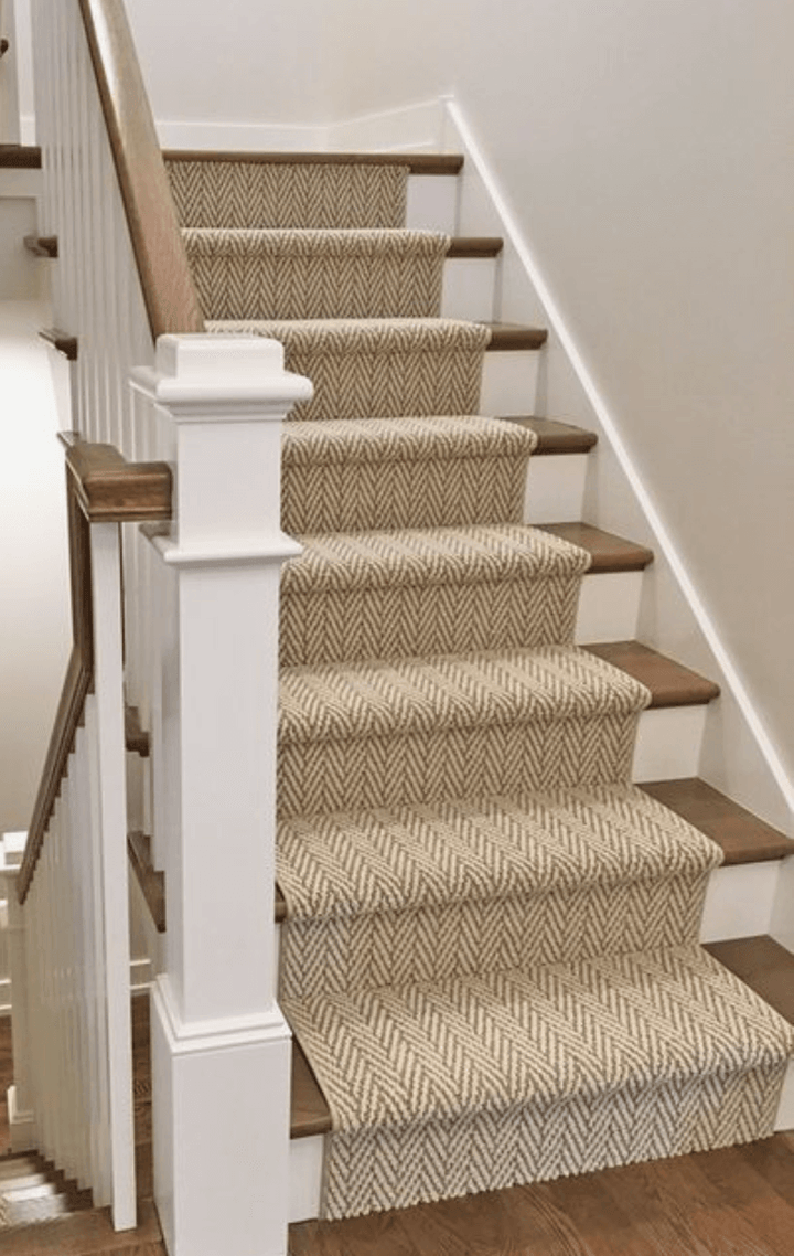 Herringbone Staircase Runner For Modern Homes