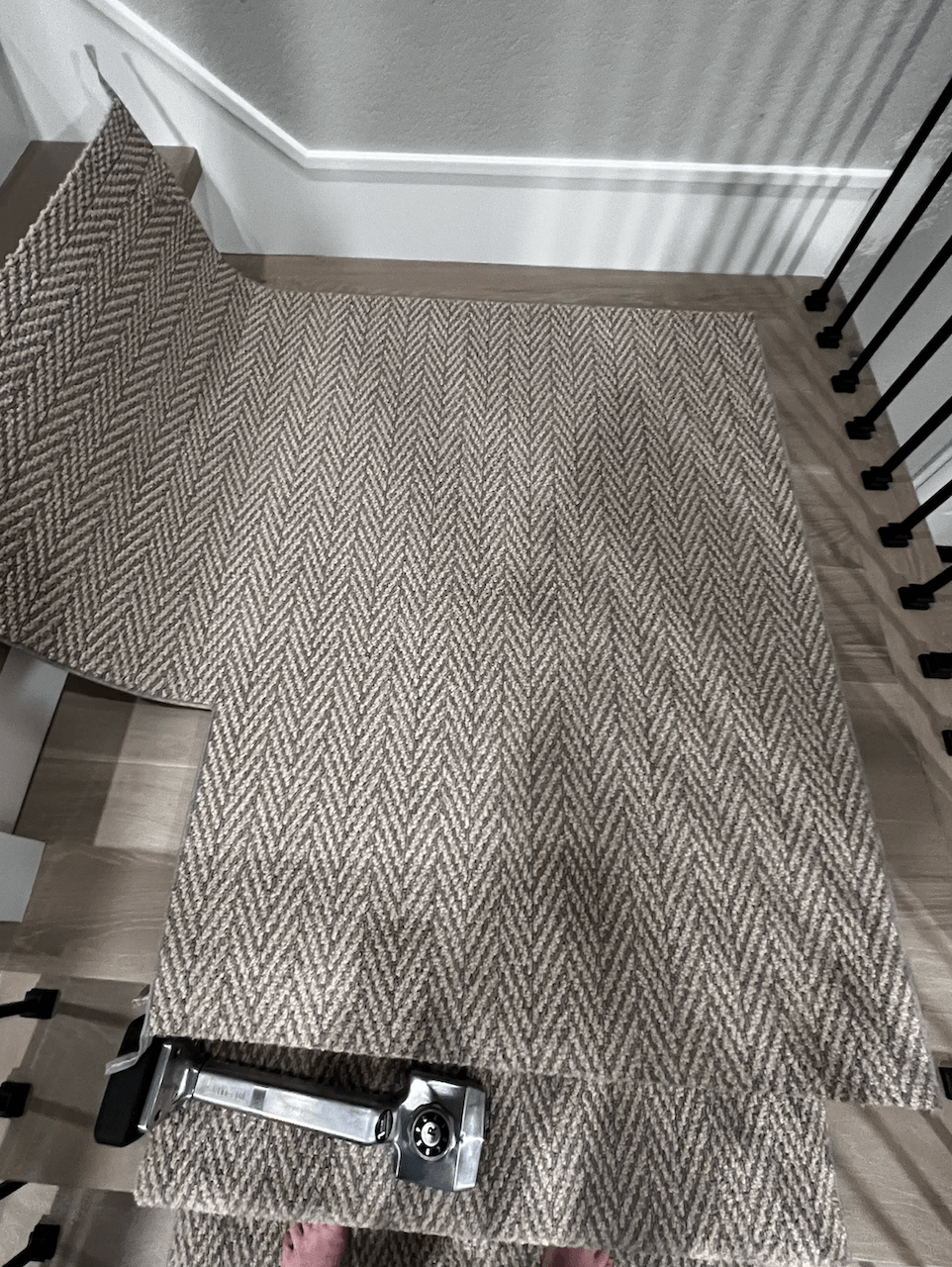 Anderson Tuftex Herringbone Stair Runner Silverado - Direct Carpet