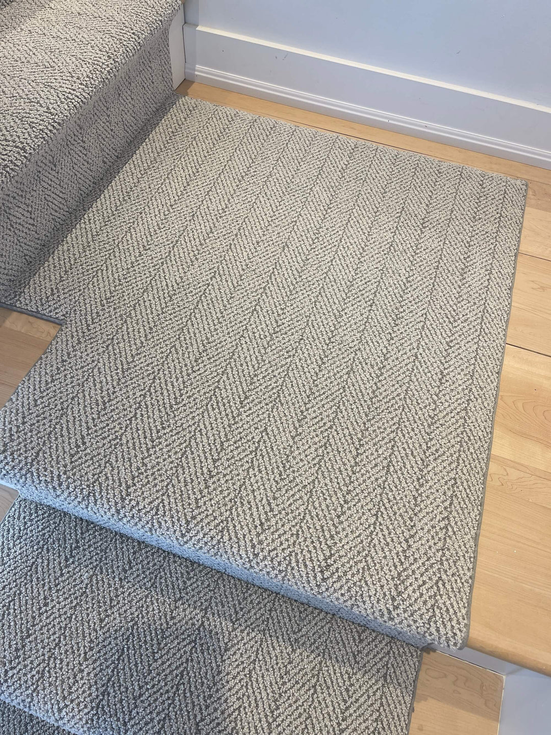 herringbone-stair-runner-landing-gray