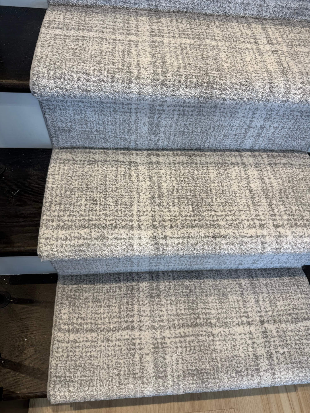 gray stair runner
